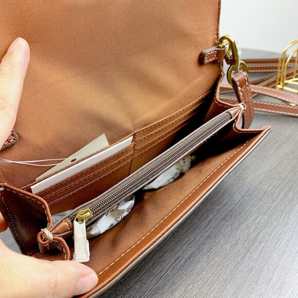 Fossil SHB3155210 Jori Wallet Crossbody IN Brown - Picture 6 of 8